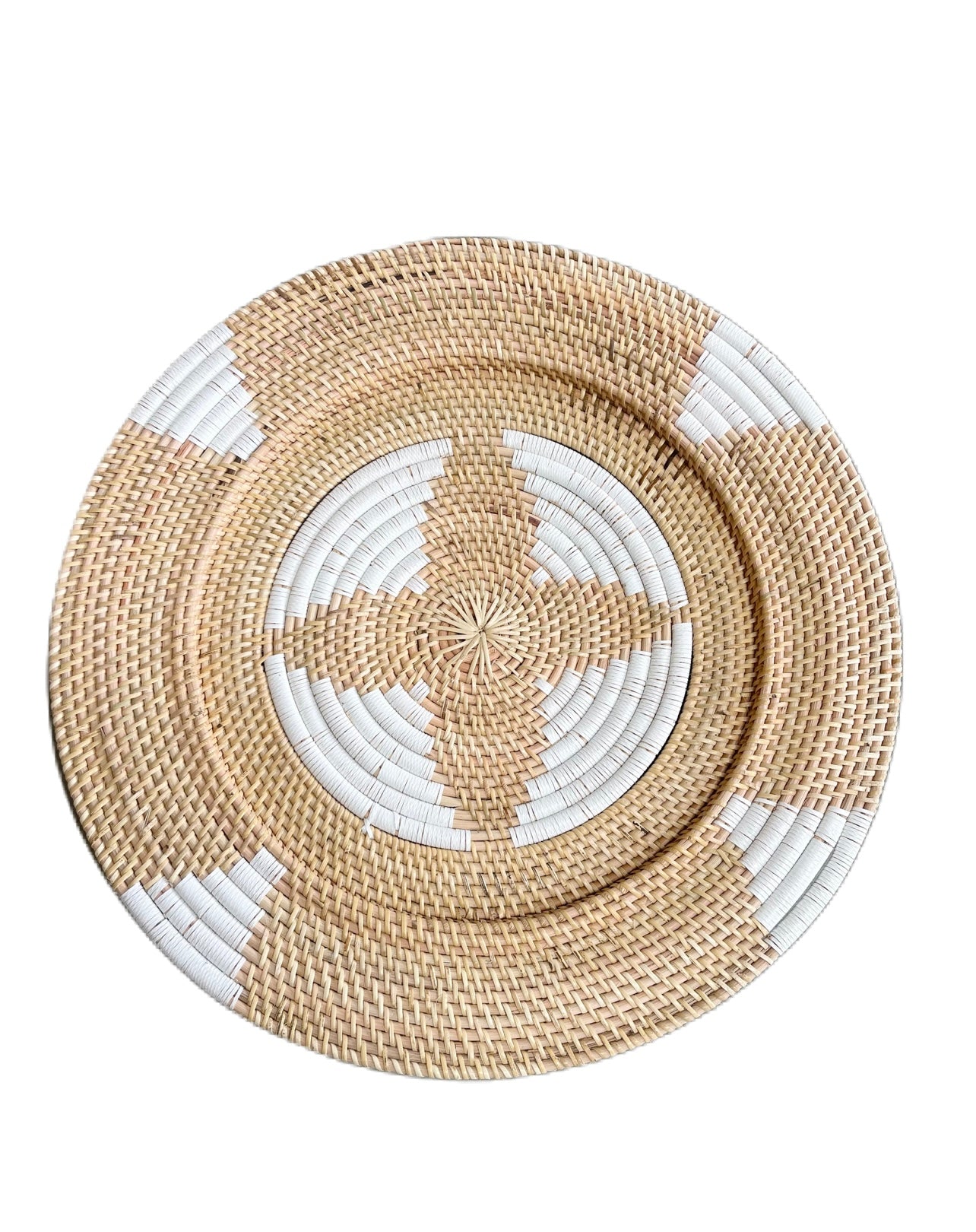 Hand woven wall plates
