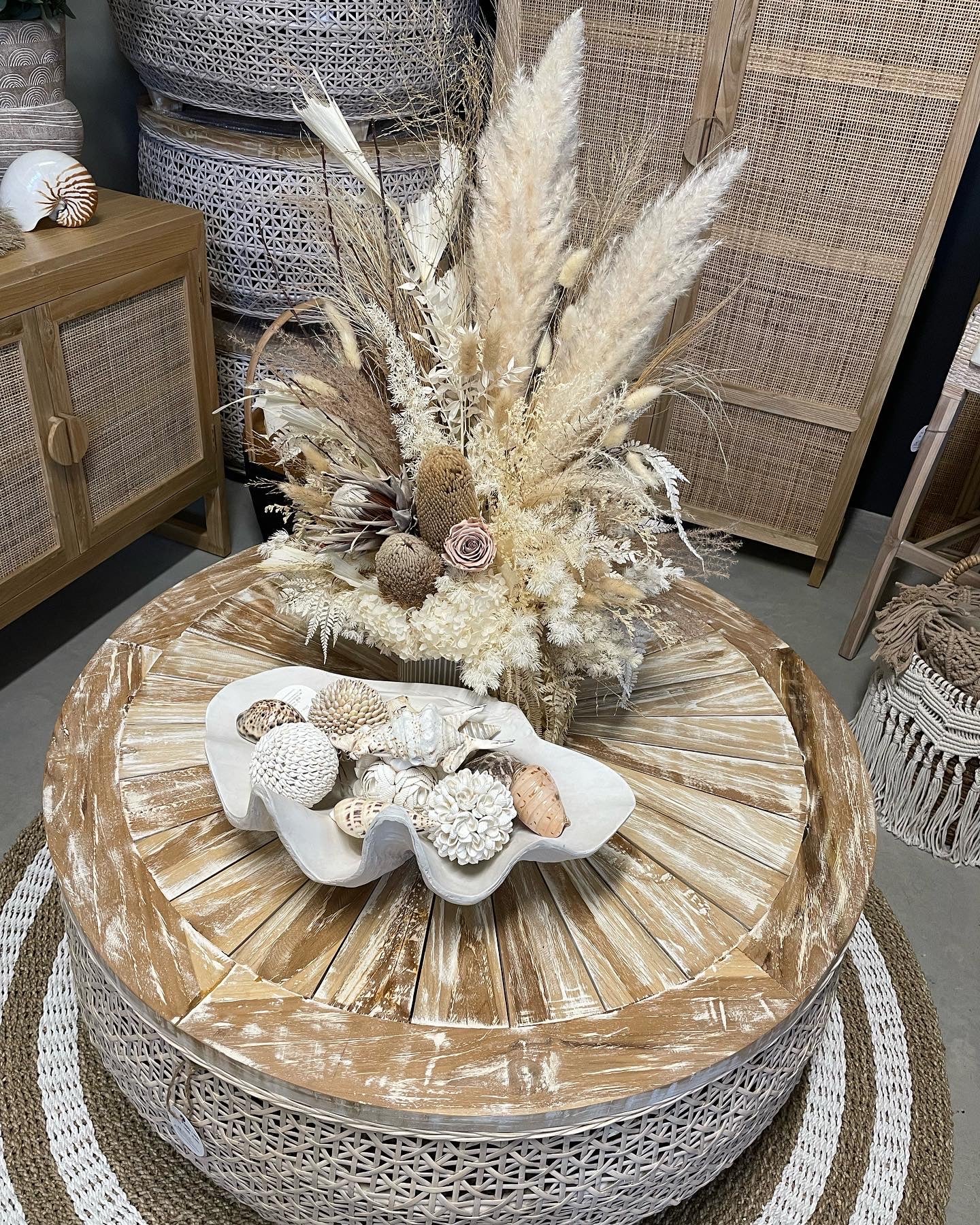 Basket Weave Coffee Table