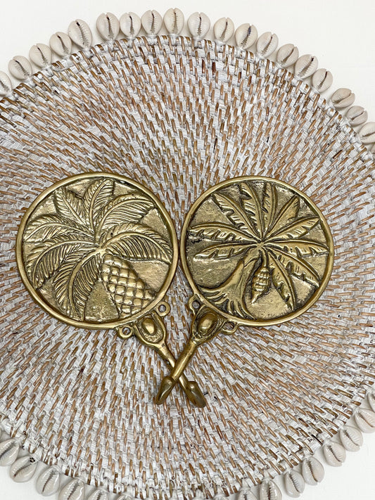 Brass Round Palm Tree Hook