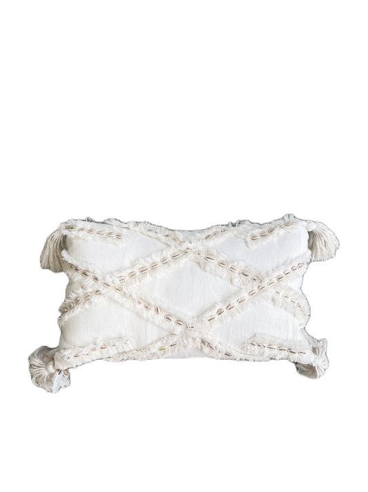 Cowrie Shell Tufted Cushion Cover